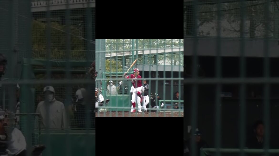 【ゴールデンイーグルス】柳澤 大空の打撃フォーム2024年3月5日 春季教育リーグロッテ浦和球場 千葉ロッテ対 楽天イーグルス