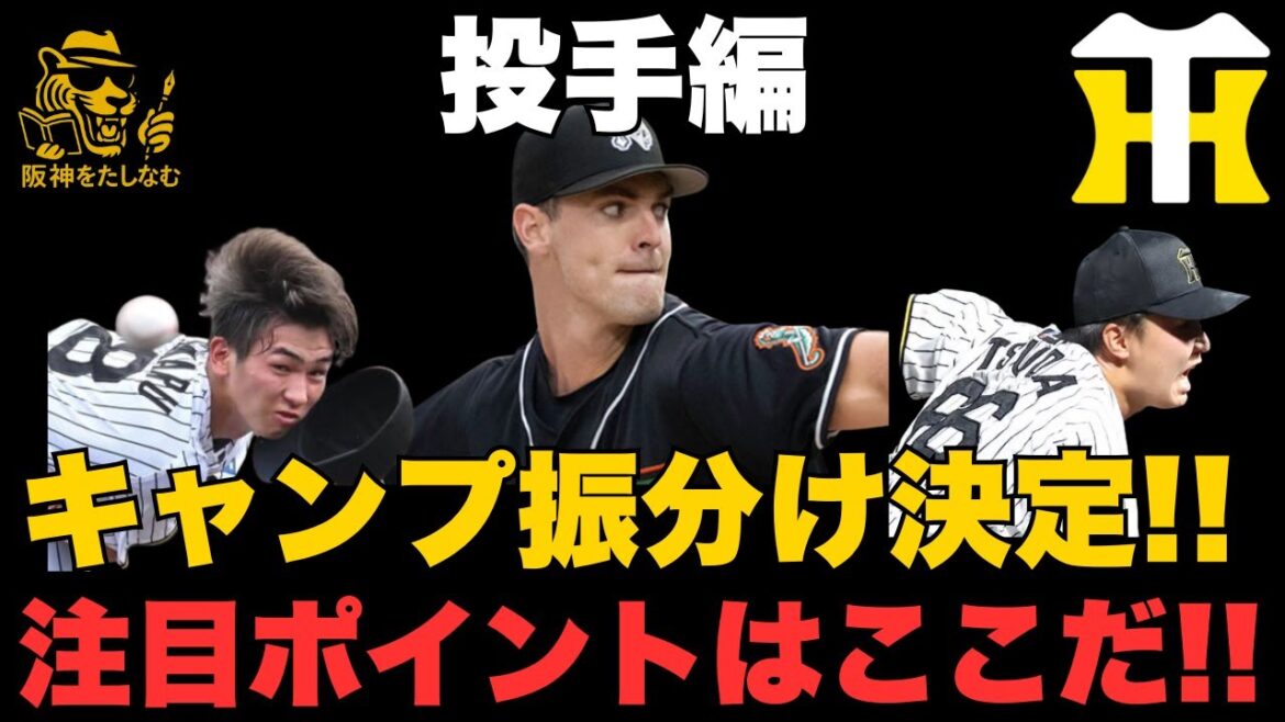 注目ポイントはここだ🔥【投手編】阪神春季キャンプの振り分けを発表‼️#阪神タイガース＃ラグズデール＃阪神タイガースたしなむ#阪神　新外国人＃新外国人候補　2026#デバニー＃今朝丸 裕喜
