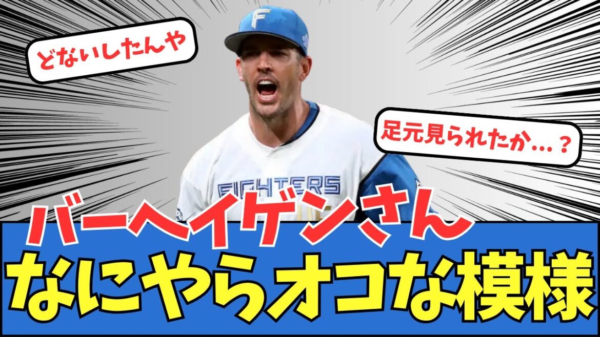 【元日ハム】バーヘイゲンさん、なにやらオコな模様