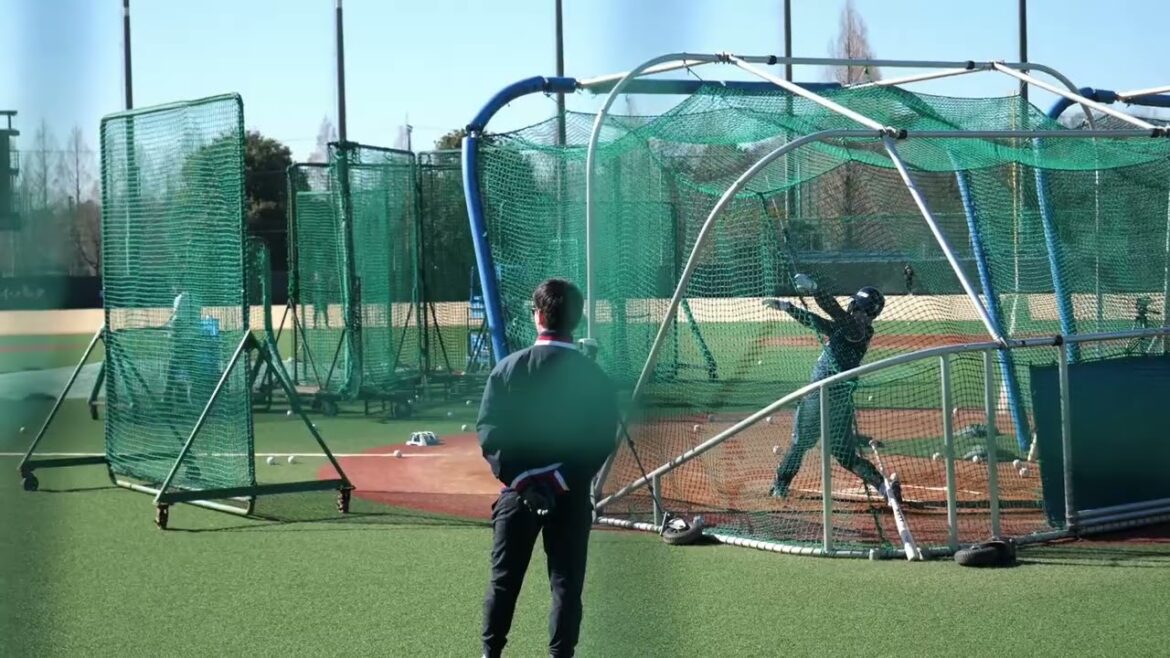 東京ヤクルトスワローズ 新人合同自主トレ フリーバッティング 2026.01.23