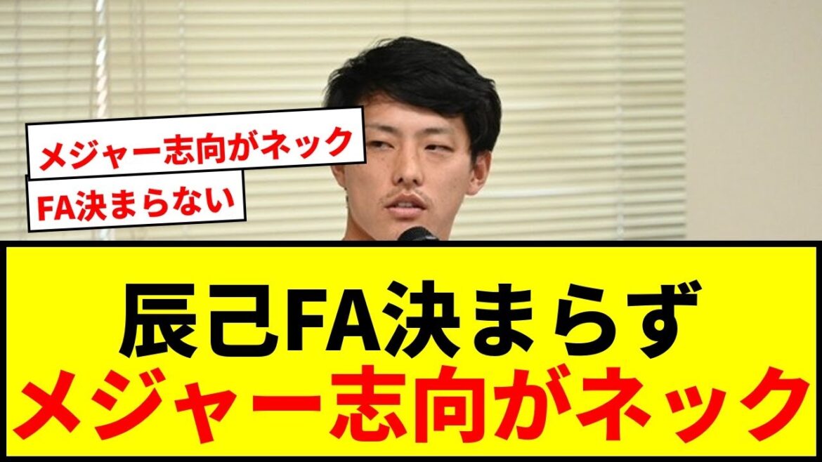 【衝撃】辰己涼介のFA去就が未だ決まらず！メジャー志向と人的補償がネックか？