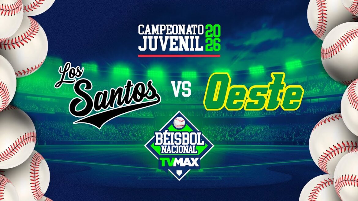 LOS SANTOS VS PMÁ. OESTE | ⚾ BÉISBOL JUVENIL  2026 | #FullBeis | EN VIVO