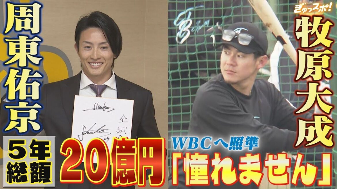 周東佑京 5年総額20億円の超大型契約＆牧原大成 WBCへ照準「憧れません」【ぎゅっスポ！ホークスこぼれ話】