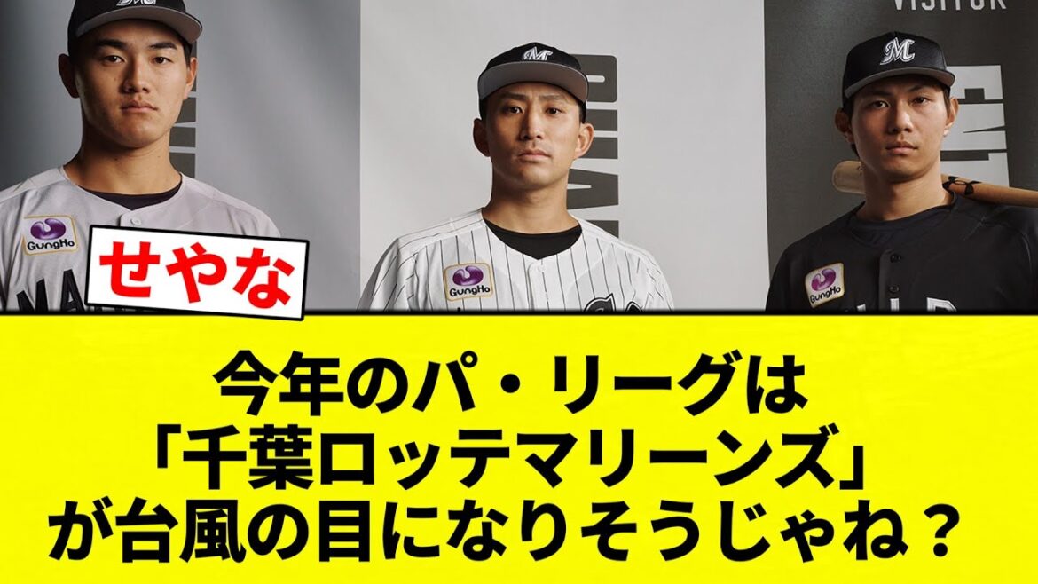 【台風】今年のパ・リーグは「千葉ロッテマリーンズ」が台風の目になりそうじゃね？【プロ野球反応集】【2chスレ】【なんG】