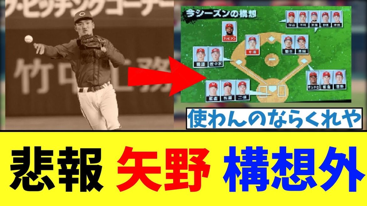 【カープ速報】悲報、矢野構想外【2ch 5ch なんJ 反応】
