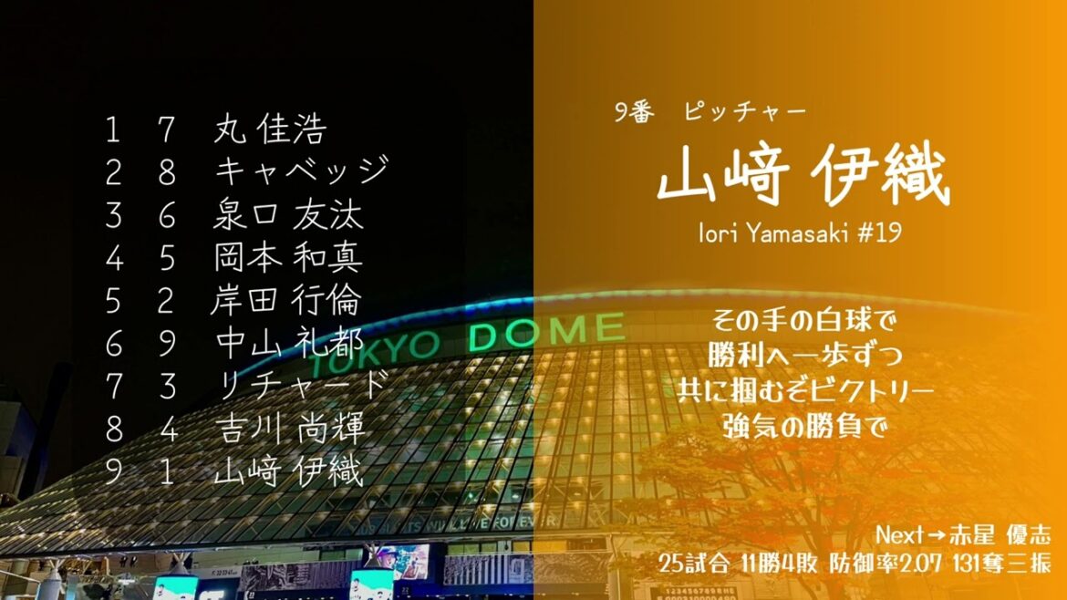 【巨人】2025年 読売ジャイアンツ 1-9+α（inst Ver.）【MIDI】