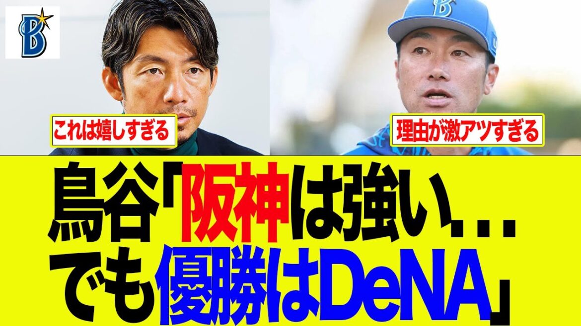 【DeNA】鳥谷敬「阪神は強い...でも優勝はDeNA」 　ベイスターズファンの反応集