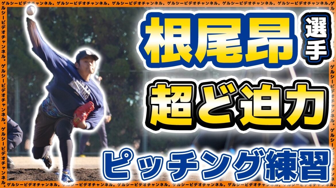 【プロ野球】根尾昂選手が自主トレでど迫力ピッチング披露！涌井秀章＆小園健太＆草加勝&黒田将矢選手も参加した千葉県館山市自主トレ