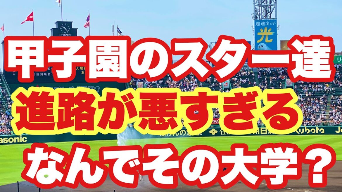 【高校野球】甲子園のスター進路が悪すぎて可哀想