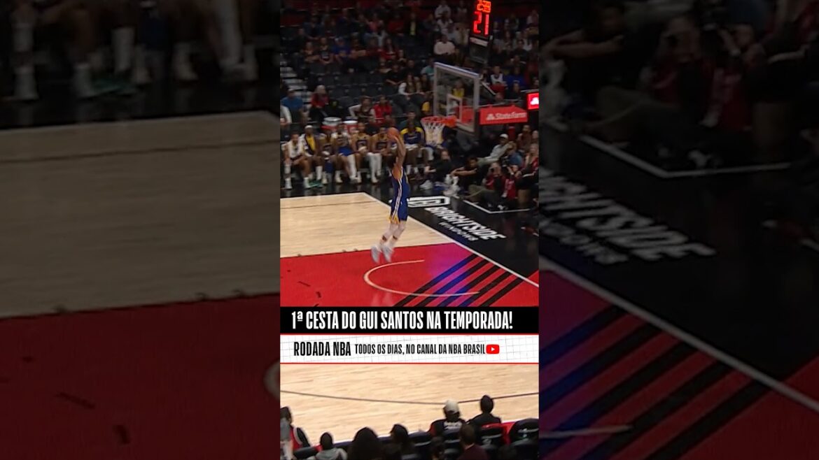 A primeira cesta do Gui Santos na temporada! 🏀😍 #shorts #basquete