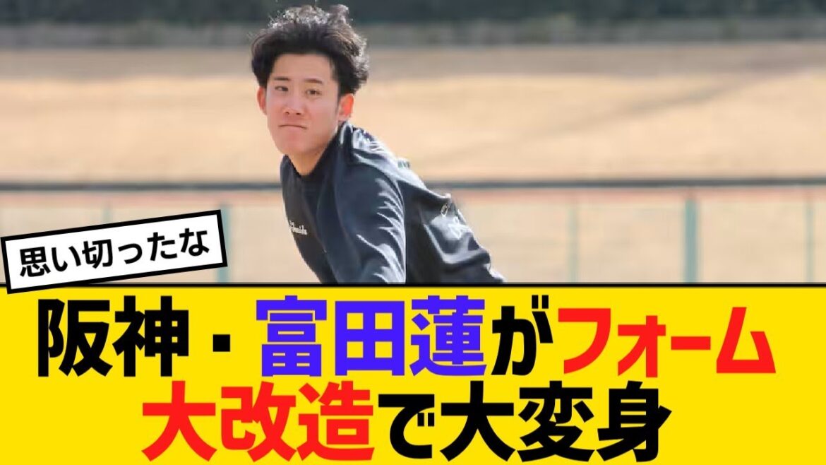 阪神・富田蓮がフォーム大改造で大変身【野球】【反応】【考察】