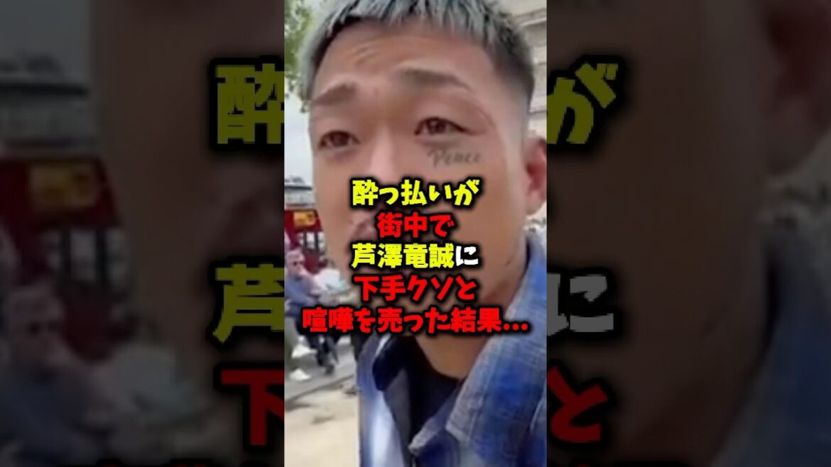 酔っ払いが街中で芦澤竜誠に喧嘩を売った結果…#rizin #ブレイキングダウン #芦澤竜誠