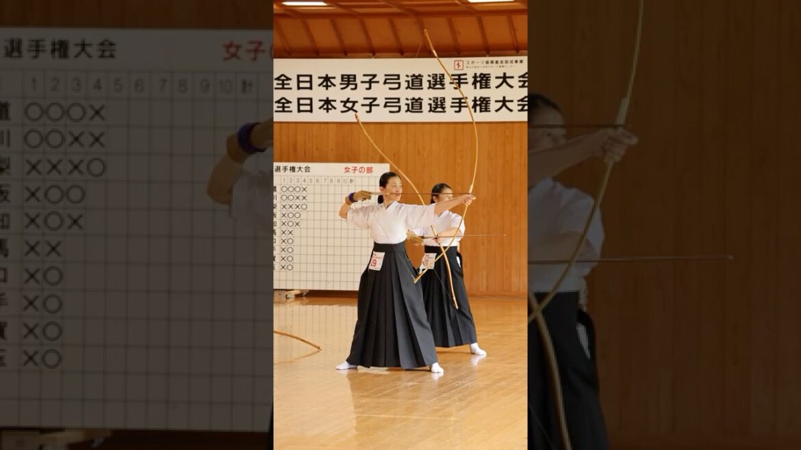 皇后盃 二位・最高得点賞 山田直美（#大阪／教士七段）#弓道 #kyudo #japanesearchery #明治神宮 #皇后盃 #第58回全日本女子弓道選手権大会