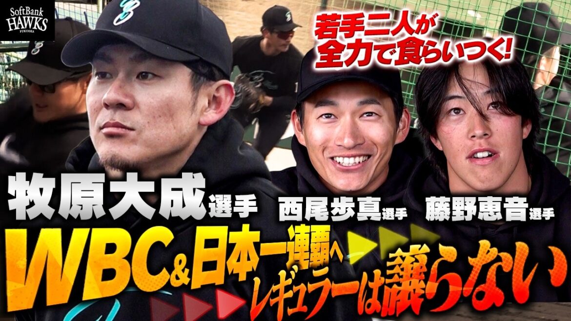 【WBC＆日本一連覇】牧原大成選手の自主トレ【立花うどん】【三井ゴールデン・グラブ賞】