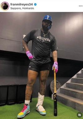 フランミル・レイエス選手のインスタグラム（＠franmilreyes34）より