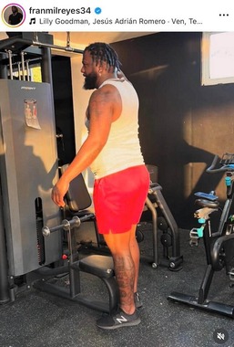 フランミル・レイエス選手のインスタグラム（＠franmilreyes34）より
