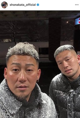 中田翔さんのインスタグラム（＠shonakata_official）より