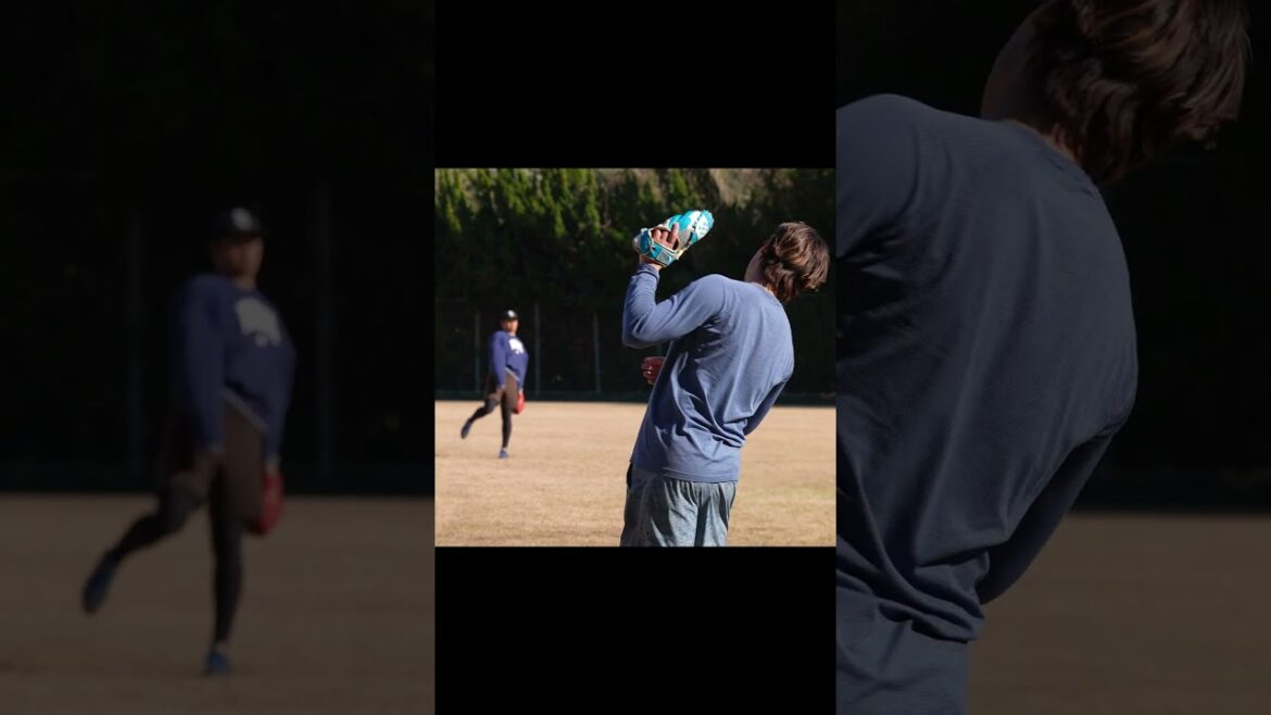 【プロ野球】根尾昂選手と小園健太選手のキャッチボール #プロ野球 #shorts #根尾昂 #涌井秀章