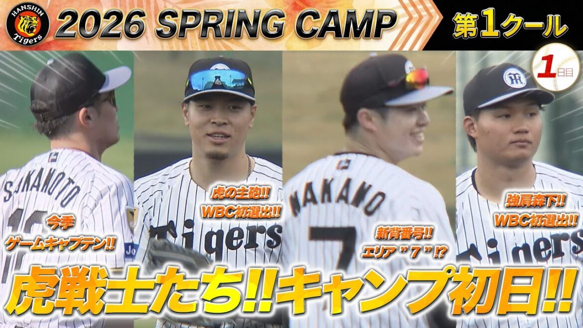 【2/1阪神キャンプ】虎戦士たち！春季キャンプイン！情熱と熱い思いを持っていざ出陣！