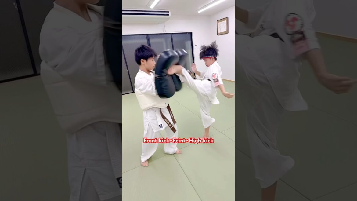 前蹴り→フェイント→上段回し蹴り #大谷道場 #空手 #fullcontactkarate #kyokushin #karate #frontkick #roundhousekick #shorts 前蹴り→フェイント→上段回し蹴り #大谷道場 #空手 #fullcontactkarate #kyokushin #karate #frontkick #roundhousekick #shorts