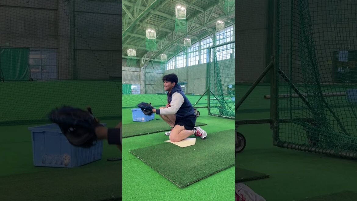 鈴木叶選手、今日の朝活！ 2026浦添キャンプ第1クール5日目 #鈴木叶 #swallows #shorts