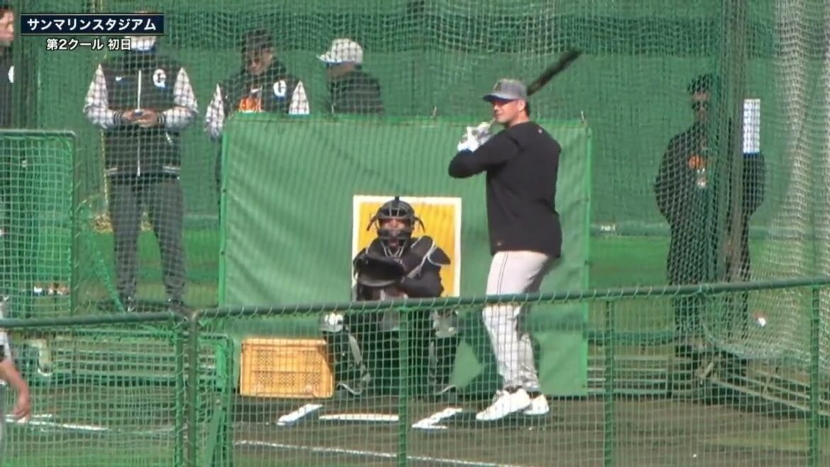 【春季キャンプ】フリー打撃 "ダルベック" 圧巻のパワーを見せる！【巨人】