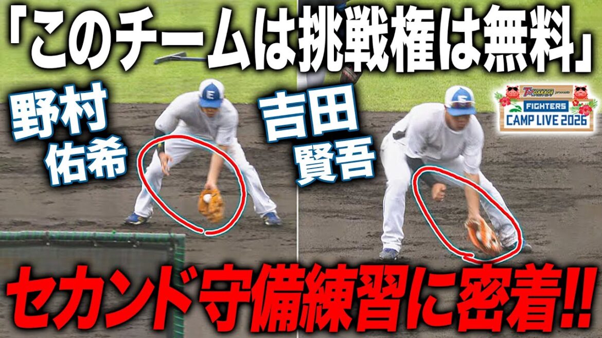 【セカンド挑戦】野村佑希は再挑戦＆吉田賢吾は人生初のセカンド守備を解説＜2/6ファイターズ春季キャンプ2026＞