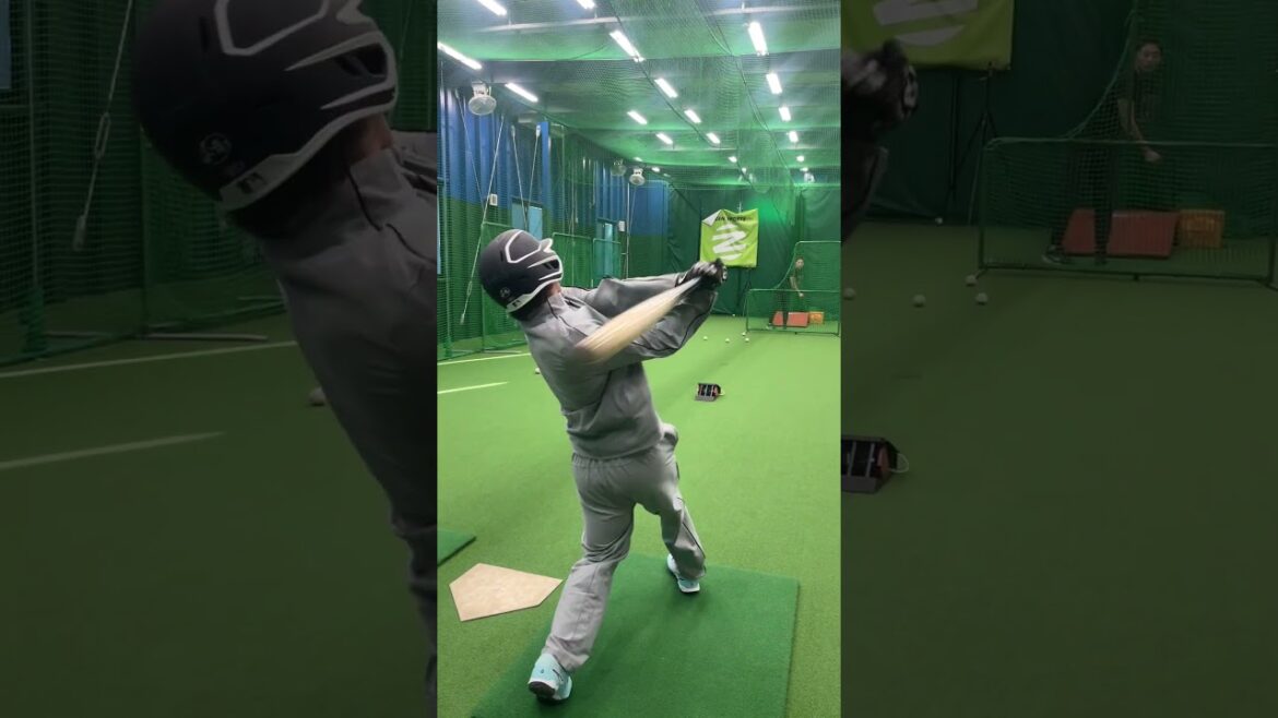 元日ハムの選手にバッティング教わった結果#shorts #野球