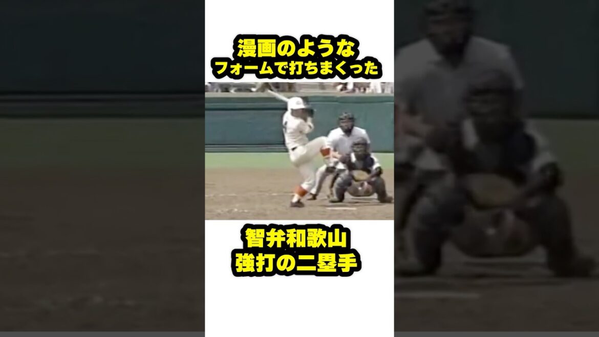 漫画のような打撃フォームで打ちまくった智弁和歌山・強打の二塁手 #甲子園 #高校野球 #野球