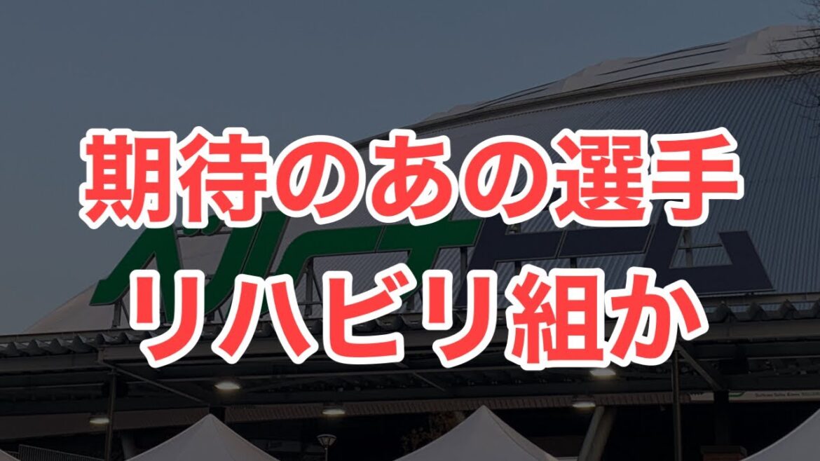 【西武】あの選手がリハビリ組に合流か