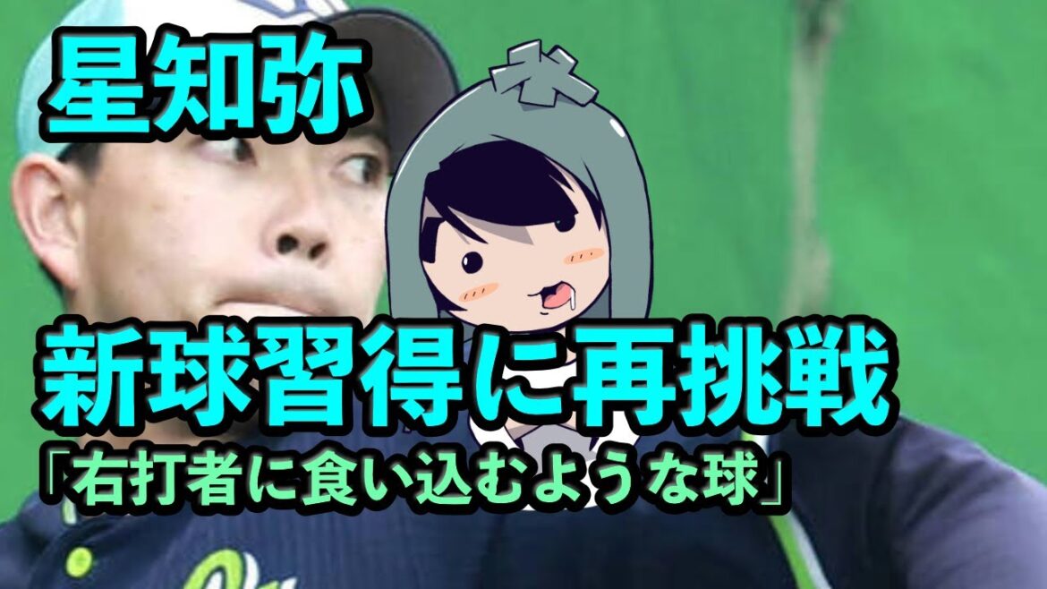 星知弥が新球習得に再挑戦！「右打者に食い込むような球」