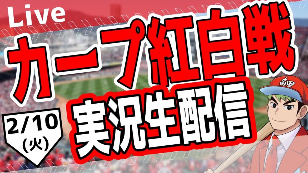 【カープ紅白戦】紅白戦を観る！　#日南キャンプ　#カープ