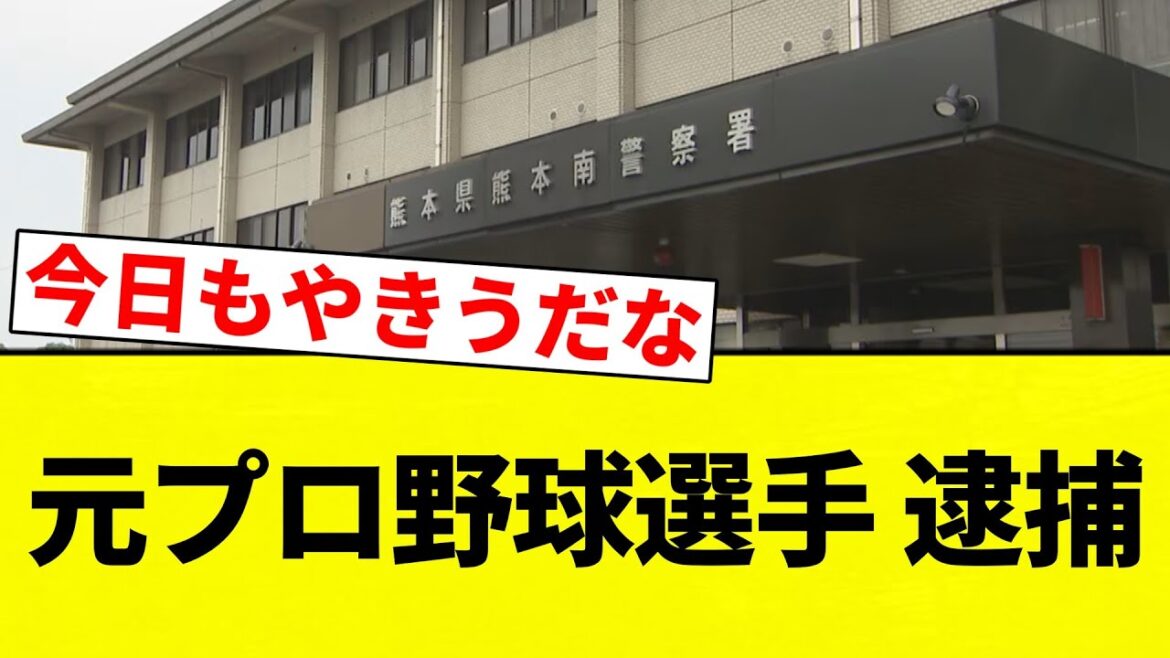 【ぶりぶりや】元プロ野球選手 逮捕【プロ野球反応集】【2chスレ】【なんG】