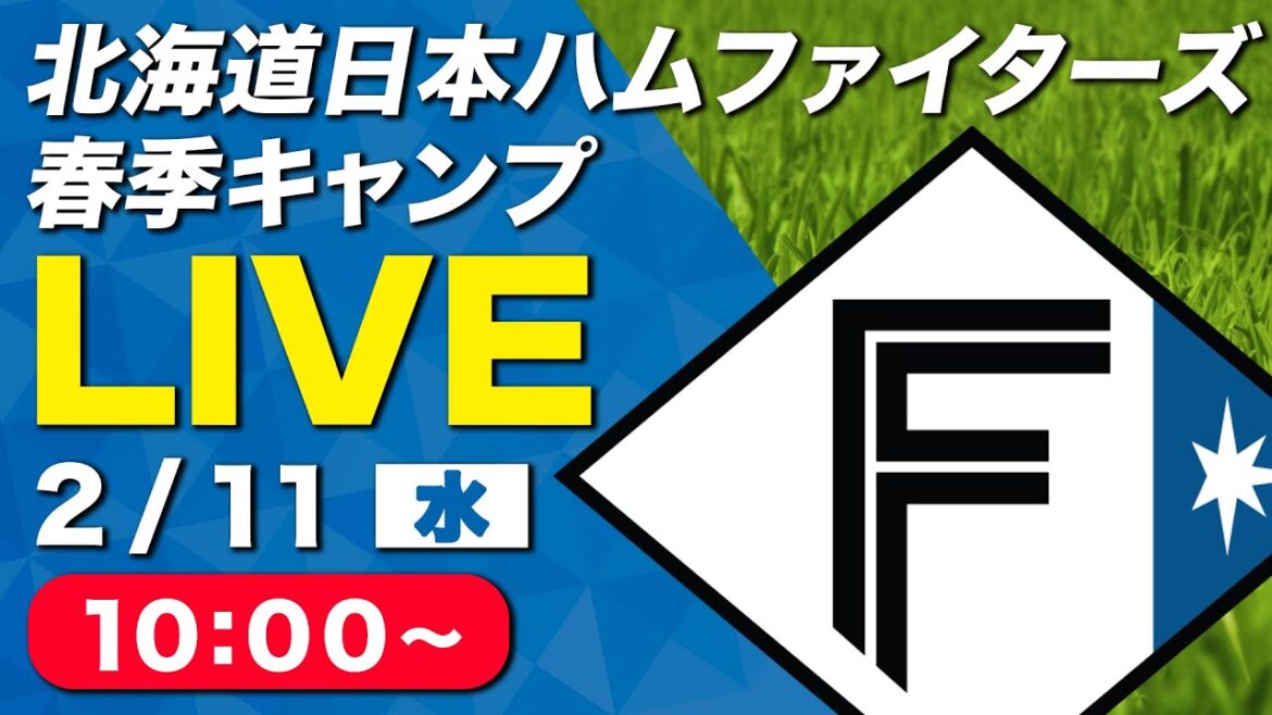 【特別LIVE】2/11 朝10:00～ ファイターズキャンプLIVE 2026～北海道日本ハムファイターズ 春季キャンプ～