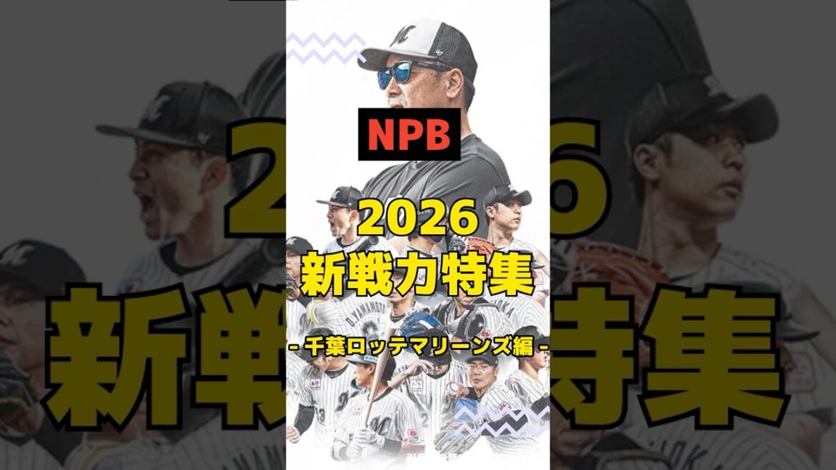 NPB 2026 新戦力特集 -千葉ロッテマリーンズ編- #shorts #npb #千葉ロッテマリーンズ #野球 #プロ野球 #新戦力
