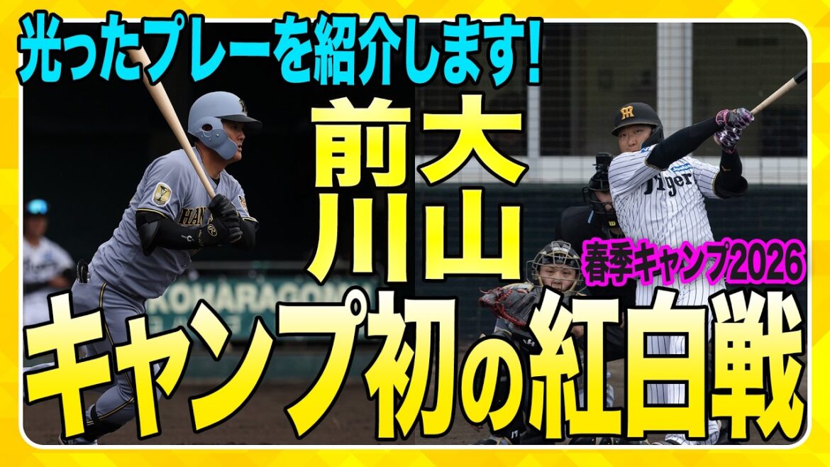 【紅白戦】キャンプ初の紅白戦を実施！投打で光った場面をご紹介します！