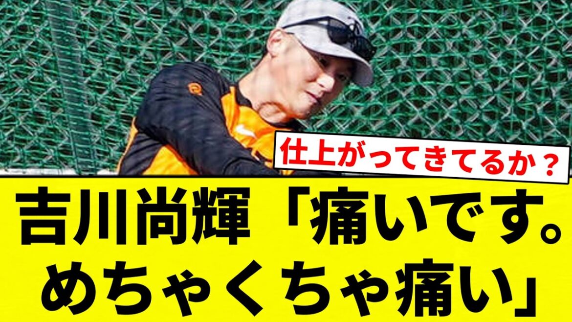 【ならBANTOや】吉川尚輝「痛いです。めちゃくちゃ痛い」【プロ野球反応集】【2chスレ】【なんG】