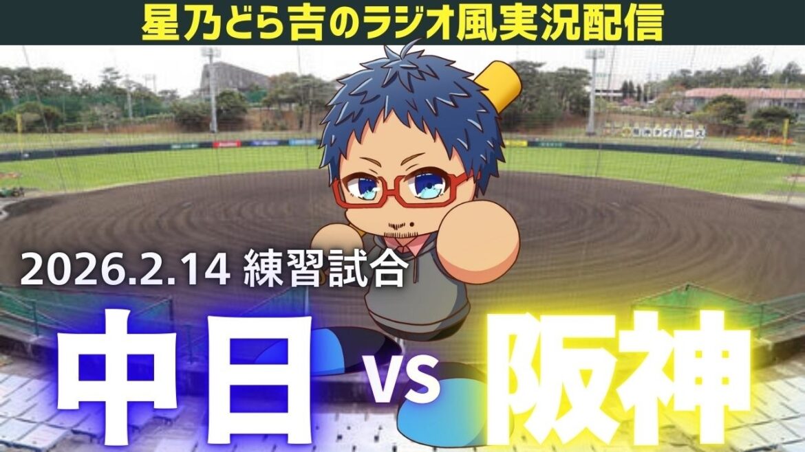 【ドラゴンズ応援実況】2/14(土)阪神タイガースvs中日ドラゴンズ ファームの練習試合を一緒に観戦しようライブ 【プロ野球】