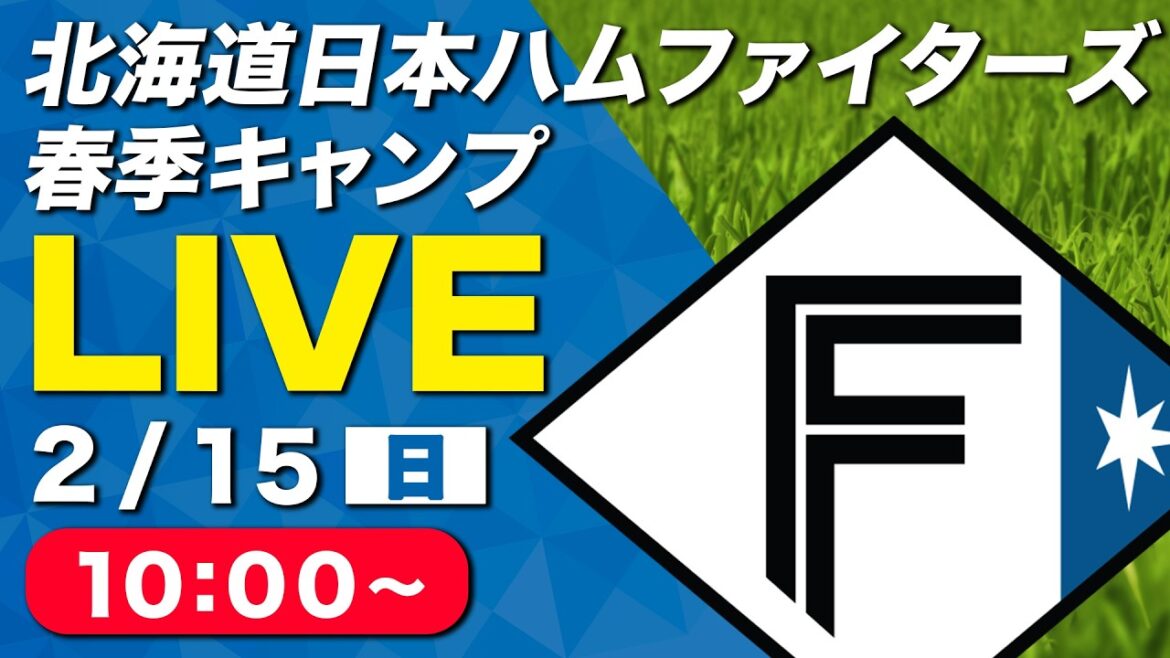 【特別LIVE】2/15 朝10:00～ ファイターズキャンプLIVE 2026～北海道日本ハムファイターズ 春季キャンプ～