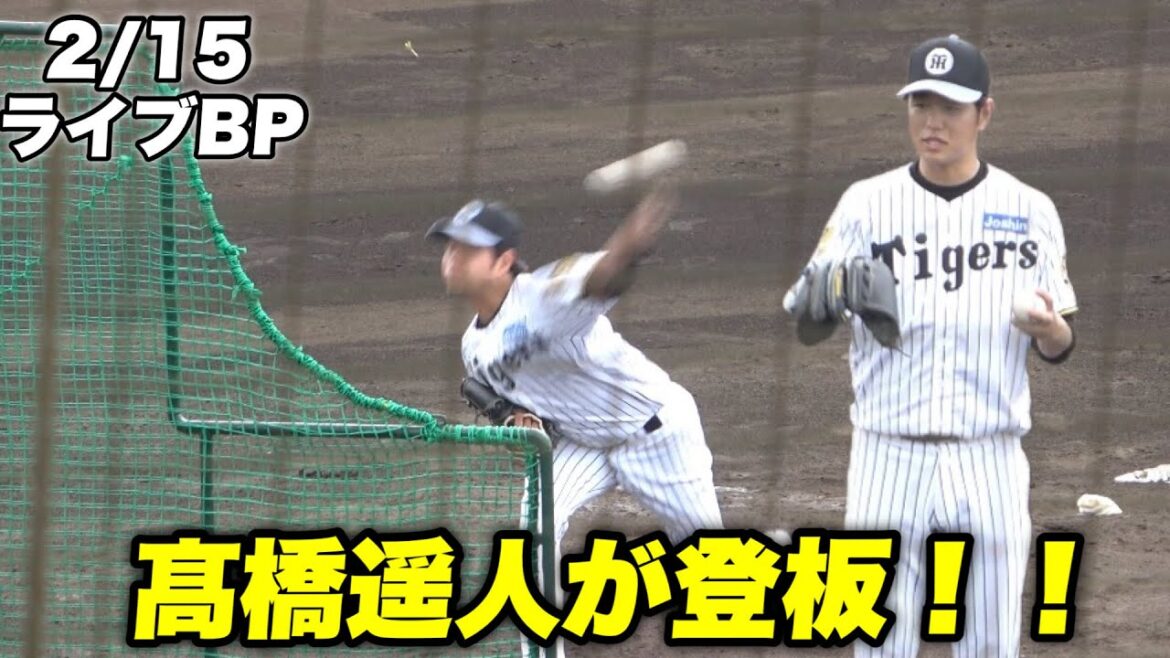 【今年は開幕からエンジン全開！？】ライブBPで相変わらず球威抜群の球を投げる髙橋遥人！！