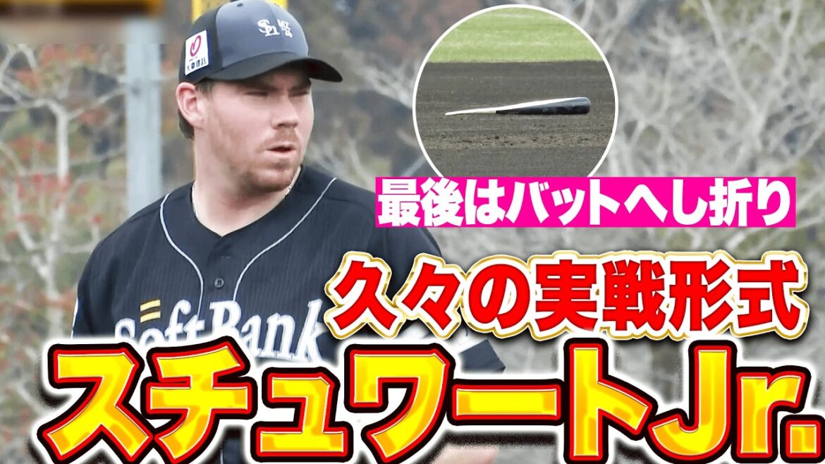 【久々の実戦形式】C.スチュワート・ジュニア『最後はバットをへし折り…力強さ感じたライブBP』