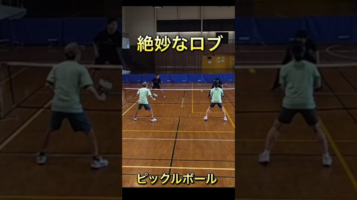 絶妙なロブ(ピックルボール)
