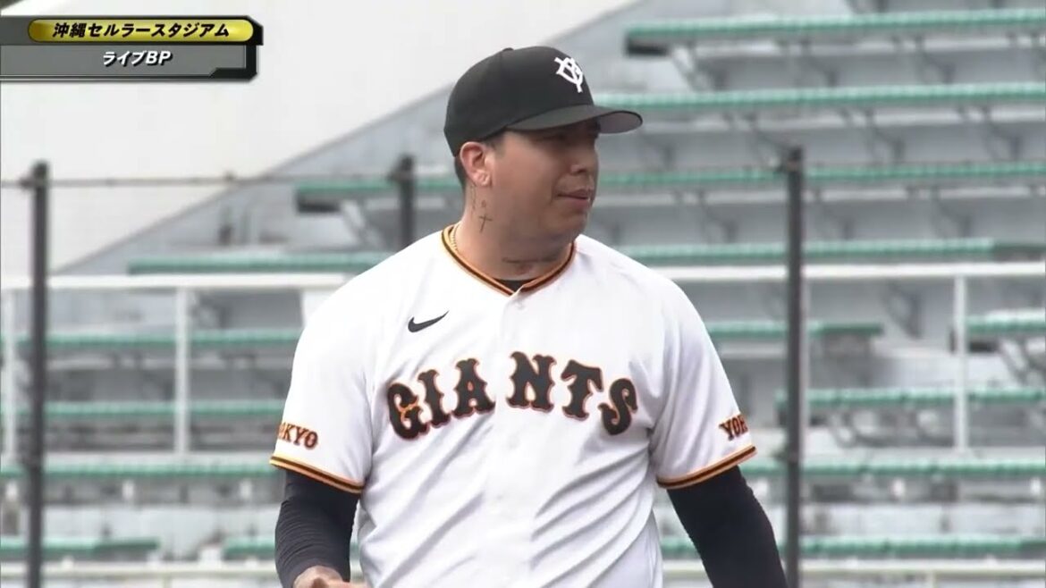 【春季キャンプ】新外国人 "マタ" ライブBP登板【巨人】