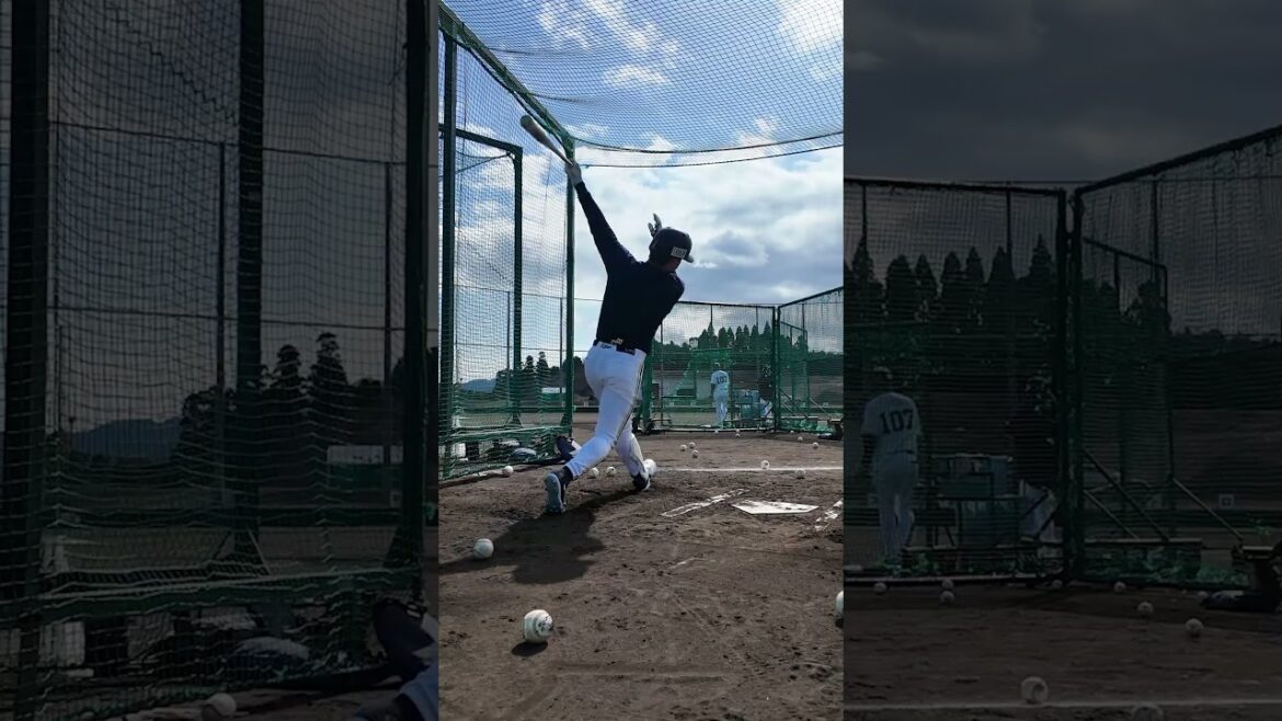 太田椋選手のバッティング練習⚾ #太田椋 #バッティング #オリックス #shorts