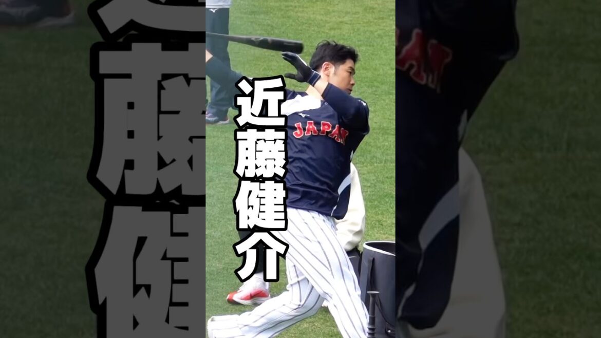 侍ジャパン　近藤健介、フリー打撃で快音連発！世界一への準備は万端！侍JAPAN 横浜高校　#侍ジャパン #WBC #野球 #日本代表 #プロ野球 #近藤健介  #横浜高校 #ソフトバンクホークス