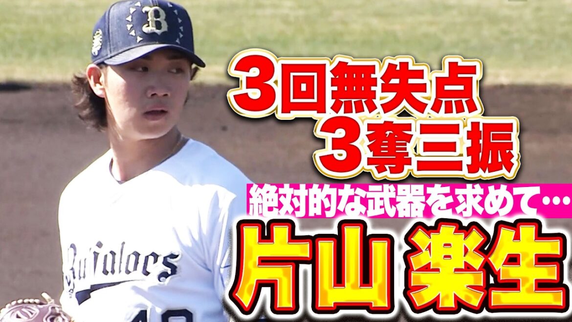 【キレキレ直球】片山楽生『紅白戦で3回無失点3奪三振！一軍定着へ絶好アピール！』