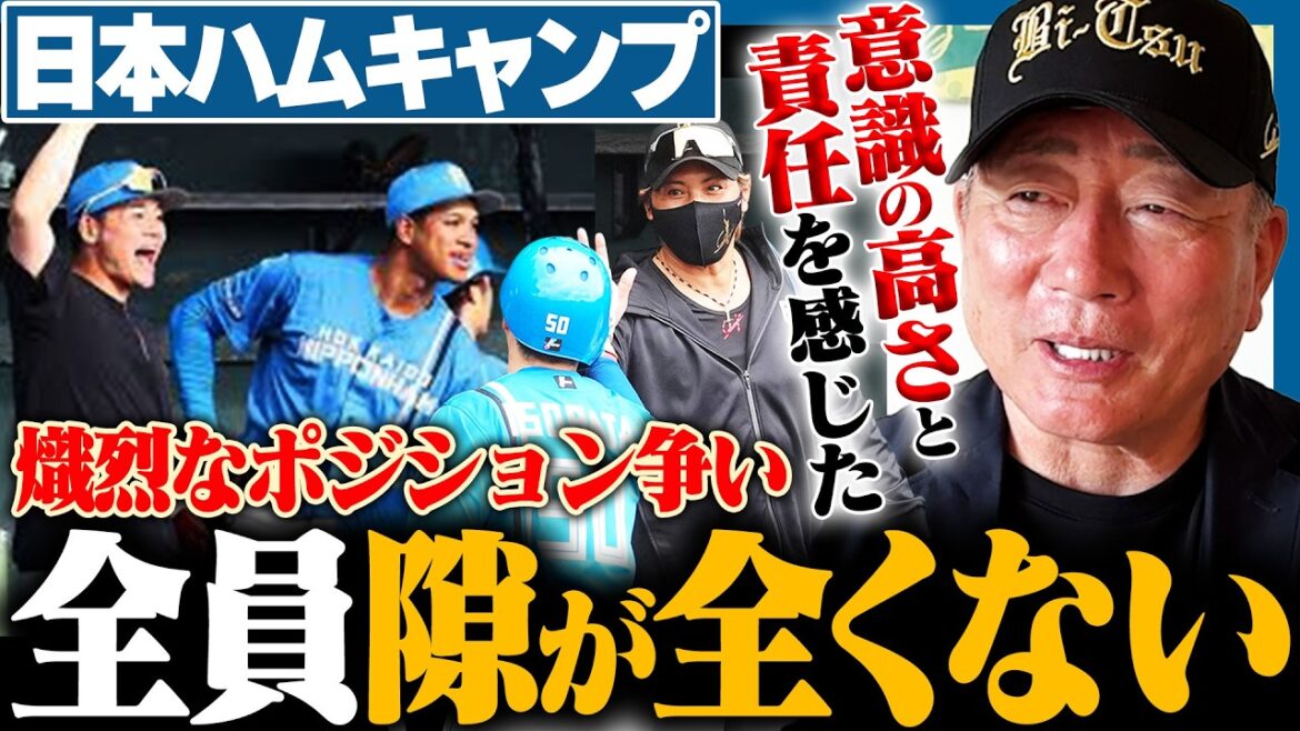 【日本ハムキャンプ】12球団屈指のポジション争いを現地からレポート!!『このチームには固定の必要がないんじゃないか…』新庄監督が高木豊にだけ明かした仰天プランも!!【プロ野球】