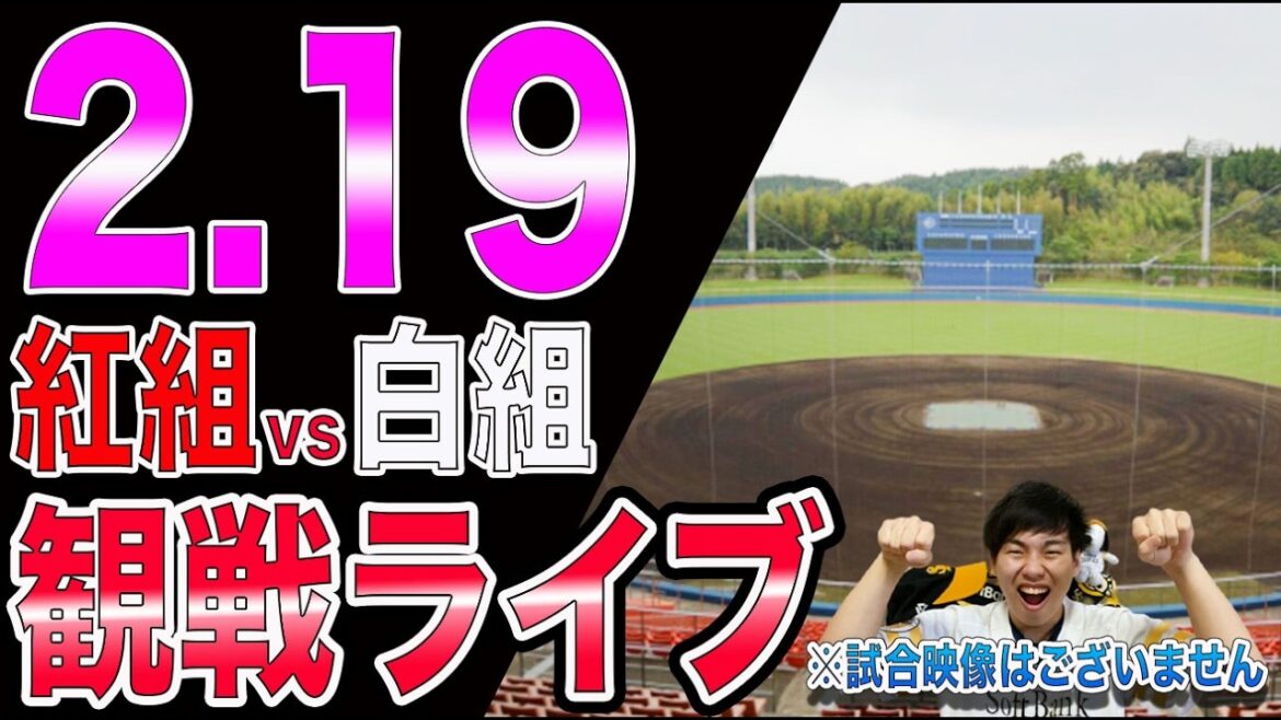 [柳田山川今宮登場!!]福岡ソフトバンクホークス紅白戦観戦ライブ!!※中継映像はございません