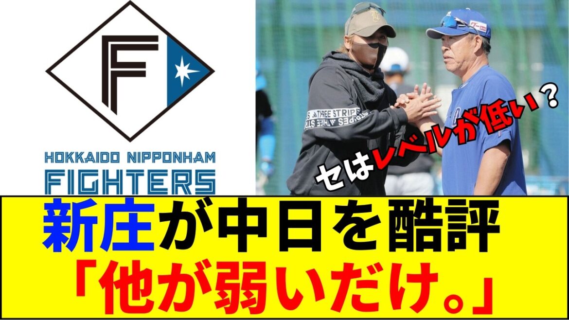 【速報】【炎上】新庄監督「中日は強くなってない。他が弱いだけ」セ・リーグ全否定発言にファン激怒ｗ「正論すぎる」と賛否両論の嵐【ネットの反応】