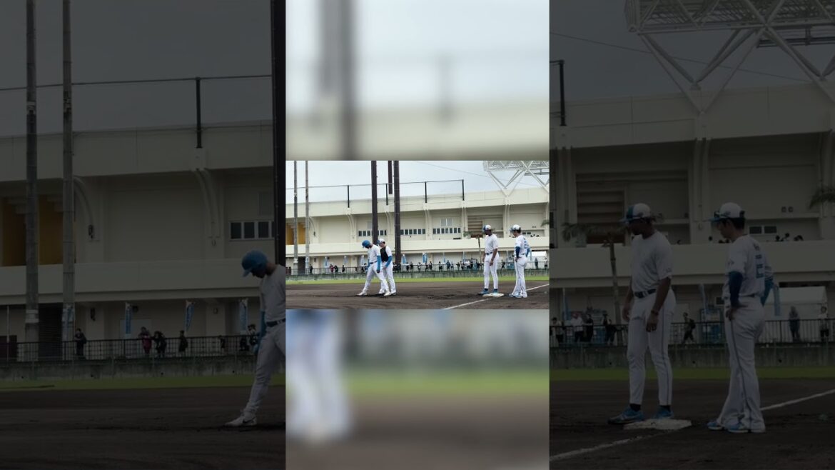 走塁練習中の一コマ📷元盗塁王・西川遥輝選手の助言を受ける万波中正選手 #ドミれ #lovefighters